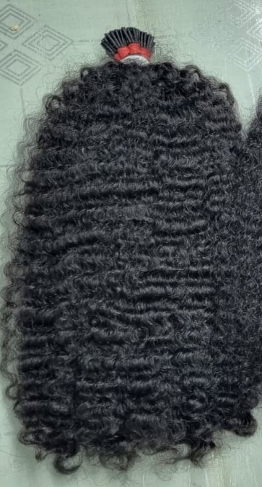 Burmese Kinky Curly I-Tips