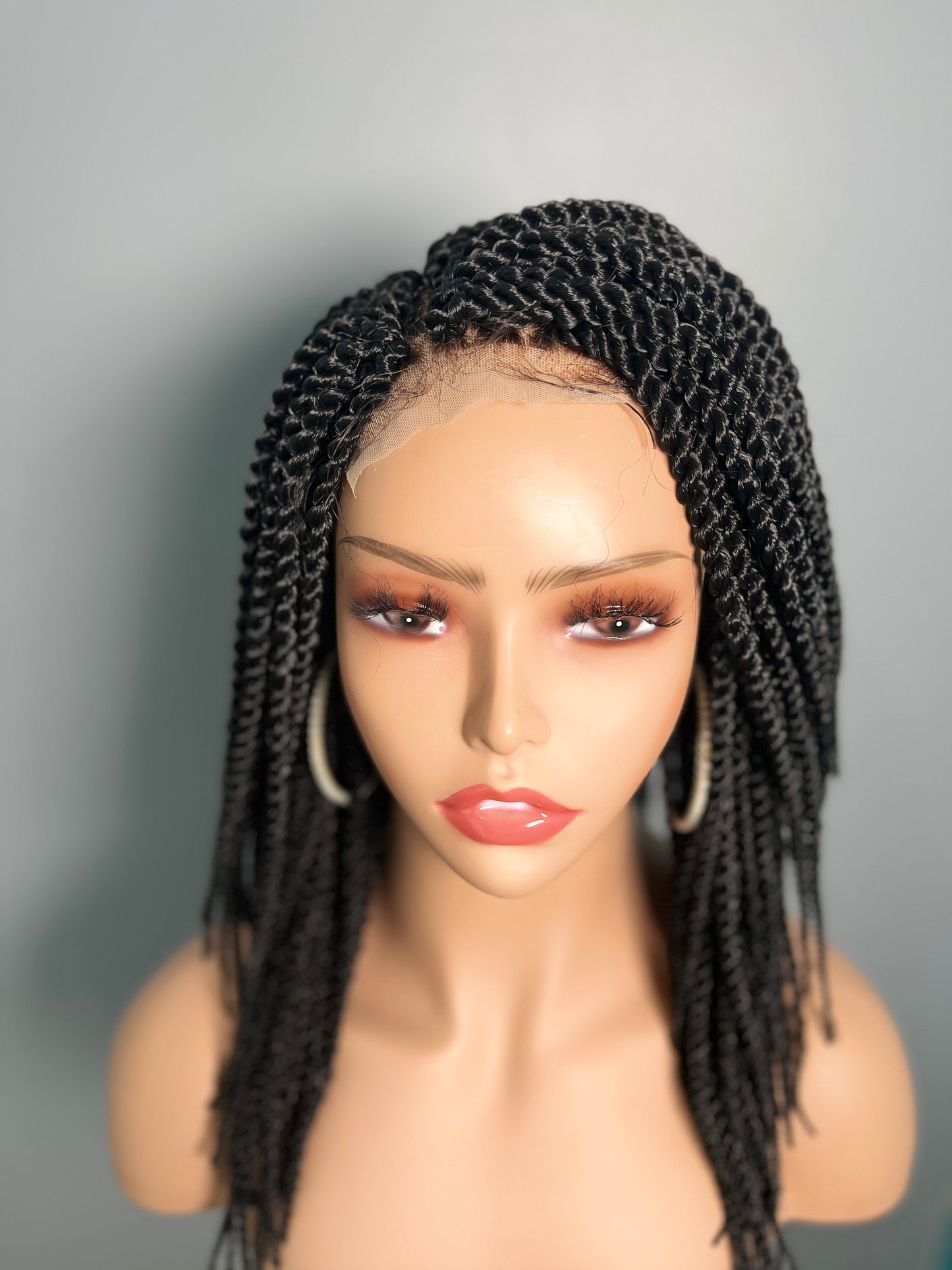 Luxurious 12-Inch Senegalese Twist Wig - Effortlessly Chic and Ready to Wear!