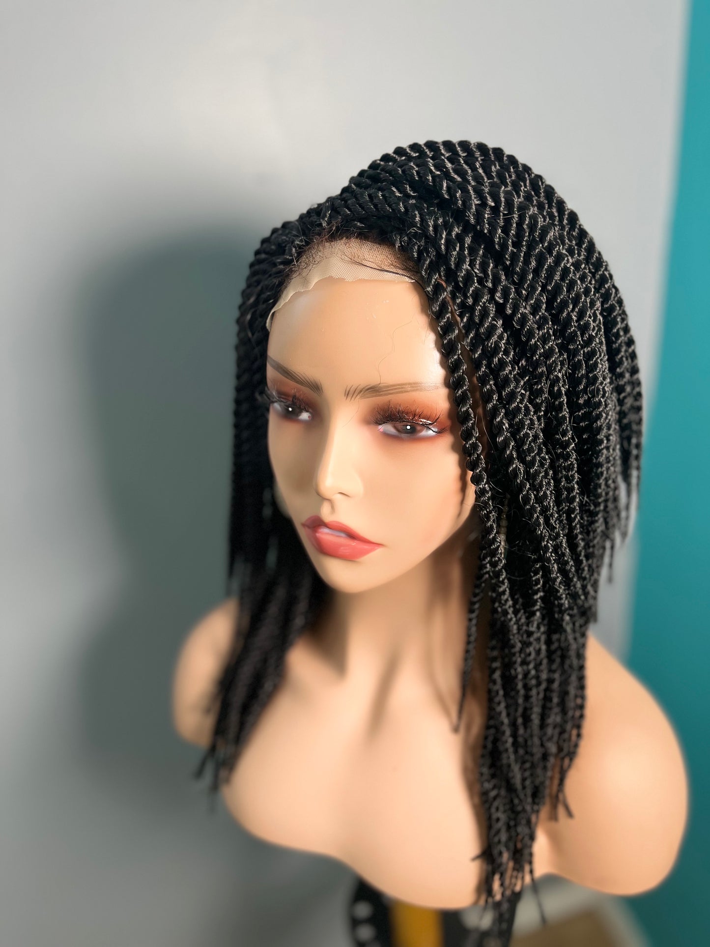 Luxurious 12-Inch Senegalese Twist Wig - Effortlessly Chic and Ready to Wear!